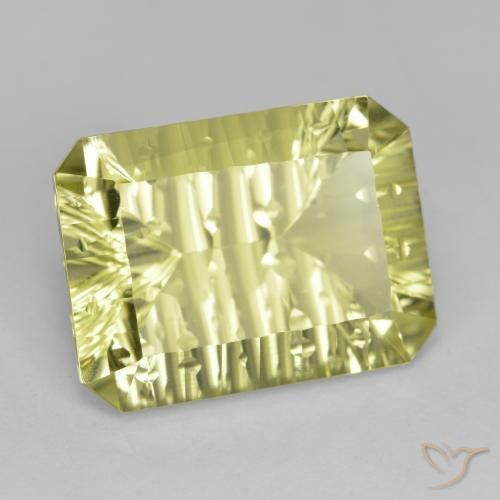 Quarzo Giallo medio naturale da 9.90 ct, Ottagonale / Taglio smeraldo, VVS