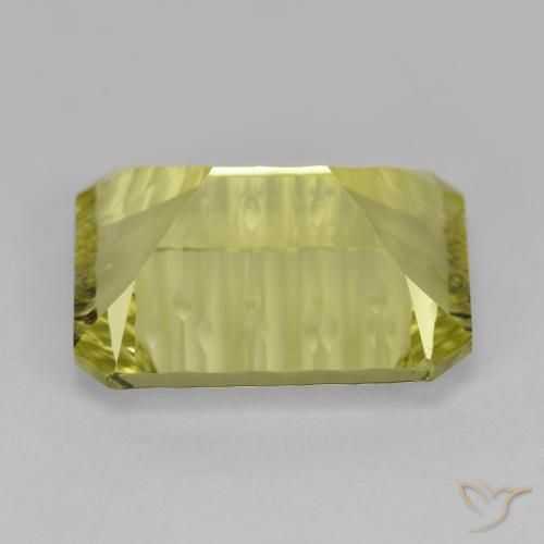 Quarzo Giallo medio naturale da 9.90 ct, Ottagonale / Taglio smeraldo, VVS