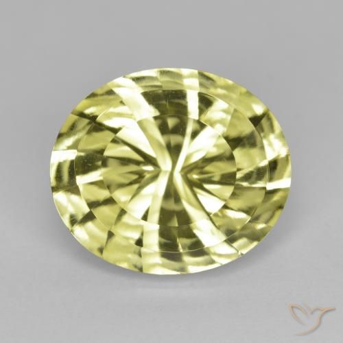 6.76ct Naturale Giallo medio Quarzo, Ovale, VVS