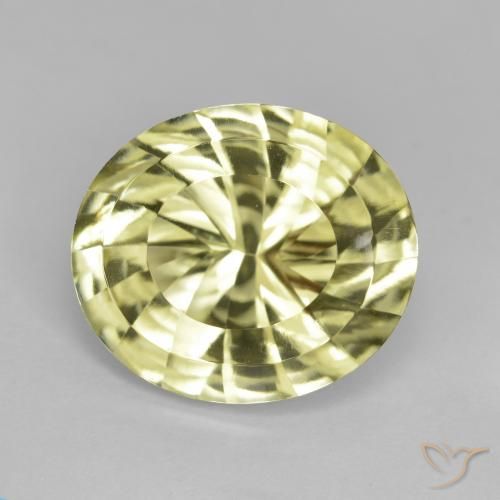 6.69ct Naturale Giallo medio Quarzo, Ovale, VVS