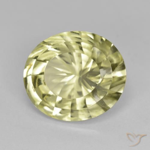 Quarzo Giallo medio naturale da 6.69 ct, Ovale, VVS