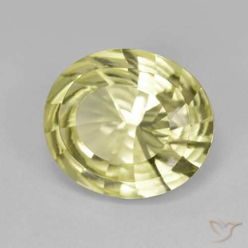 Quarzo Giallo medio naturale da 6.88 ct, Ovale, VVS