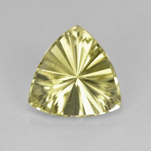 Quarzo naturale giallo da 2,07 ct, trillion, VVS-VS