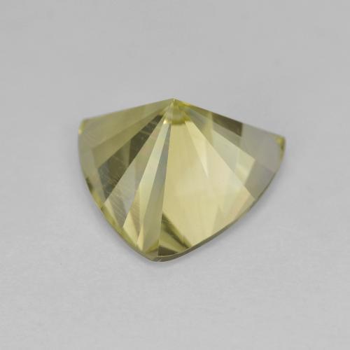 Quarzo naturale giallo da 2,07 ct, trillion, VVS-VS