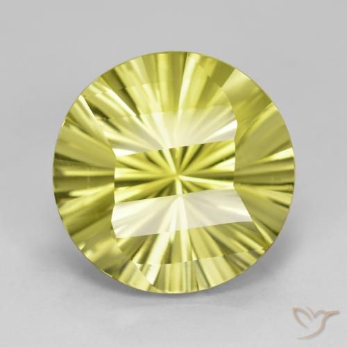 8.84ct Naturale Giallo medio Quarzo, Rotondo, VVS