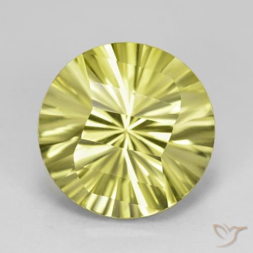 9.03ct Naturale Giallo medio Quarzo, Rotondo, VVS