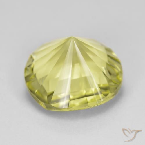 Quarzo Giallo medio naturale da 8.65 ct, Rotondo, VVS