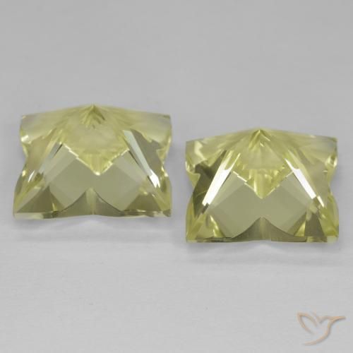 Gemme di Quarzo Giallo chiaro naturale da 13.28 ct, Taglio a fantasia, VVS