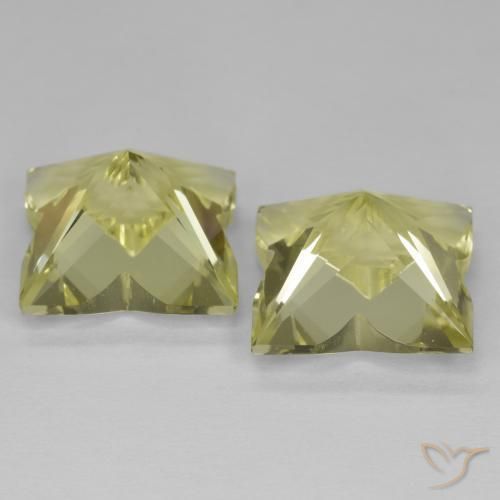 Gemme di Quarzo Giallo verdastro naturale da 13.92 ct, Taglio a fantasia, VVS