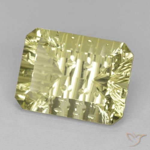 Quarzo Giallo medio-chiaro naturale da 10.98 ct, Ottagonale / Taglio smeraldo, VVS