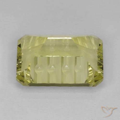 Quarzo Giallo medio-chiaro naturale da 10.98 ct, Ottagonale / Taglio smeraldo, VVS