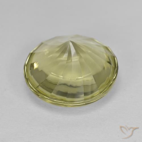 Quarzo Giallo medio naturale da 5.19 ct, Rotondo, Trasparente
