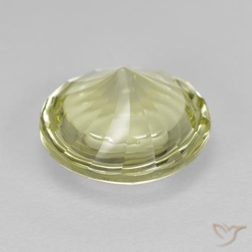 Quarzo Giallo medio naturale da 5.59 ct, Rotondo, Trasparente
