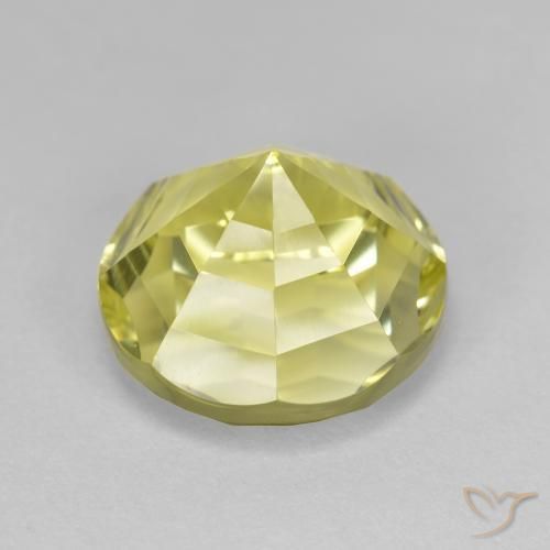 Quarzo Limone giallo naturale da 6.39 ct, Rotondo, VVS
