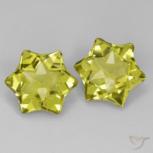 Gemme di Quarzo Giallo medio naturale da 19.33 ct, Taglio a fantasia, VVS
