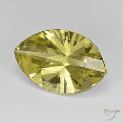 Quarzo Giallo Ananas naturale da 9.97 ct, Taglio marquise, VVS