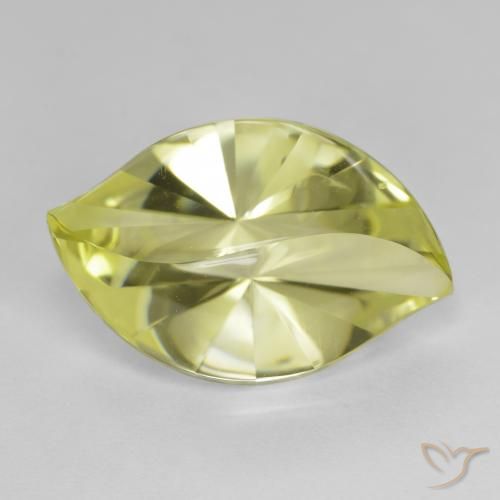 10.18ct Naturale Limone giallo Quarzo, Taglio marquise, VVS