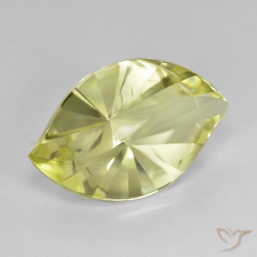 Quarzo Limone giallo naturale da 10.18 ct, Taglio marquise, VVS