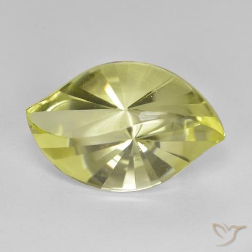 10.43ct Naturale Giallo medio-chiaro Quarzo, Taglio marquise, VVS