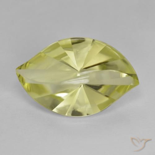 8.99ct Naturale Limone giallo Quarzo, Taglio marquise, VVS