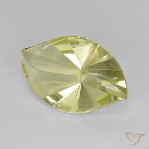 Quarzo Limone giallo naturale da 8.99 ct, Taglio marquise, VVS