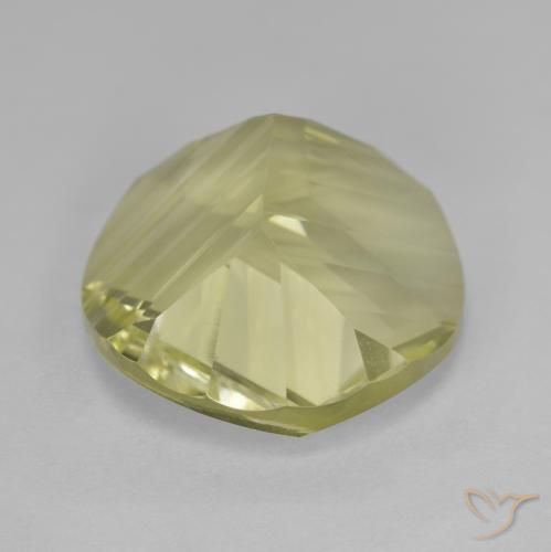 Quarzo Giallo chiaro naturale da 10.30 ct, Rotondo, VVS