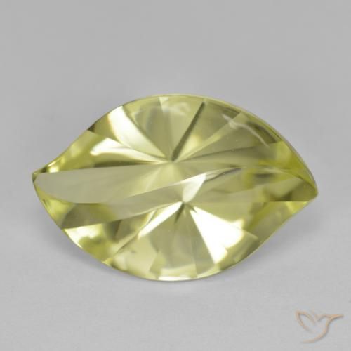 9.82ct Naturale Giallo medio Quarzo, Taglio marquise, VVS-VS