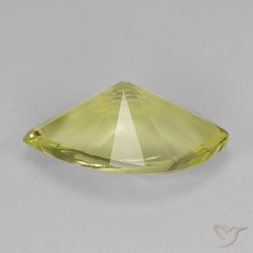 Quarzo Giallo medio naturale da 9.82 ct, Taglio marquise, VVS-VS