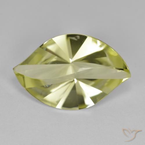 8.80ct Naturale Giallo medio Quarzo, Taglio marquise, VVS