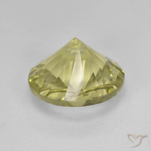 Quarzo Giallo medio naturale da 4.91 ct, Rotondo, VVS-VS