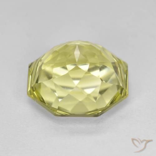 Quarzo Giallo medio-chiaro naturale da 5.91 ct, Ottagonale / Taglio smeraldo, VVS