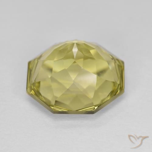 Quarzo Giallo Ananas Chiaro naturale da 5.68 ct, Ottagonale / Taglio smeraldo, VVS