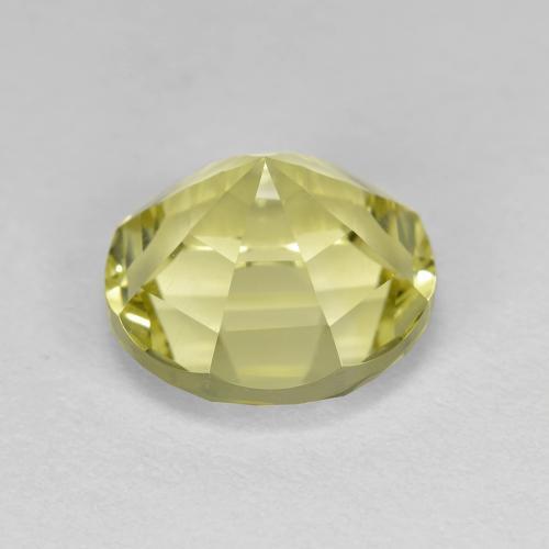 Quarzo Giallo medio naturale da 3.51 ct, Taglio rotondo, VVS