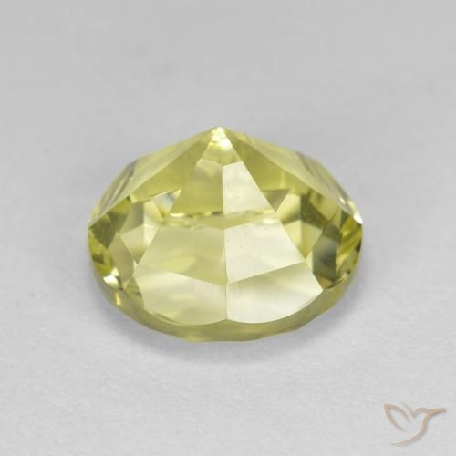 Quarzo Giallo medio naturale da 3.57 ct, Rotondo, VVS
