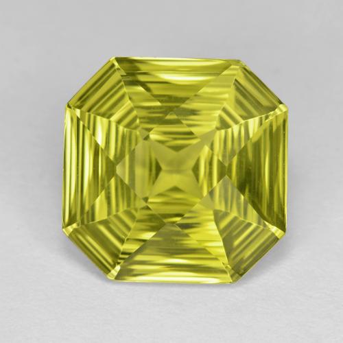 Quarzo Giallo medio naturale da 5.92 ct, Taglio smeraldo, VVS