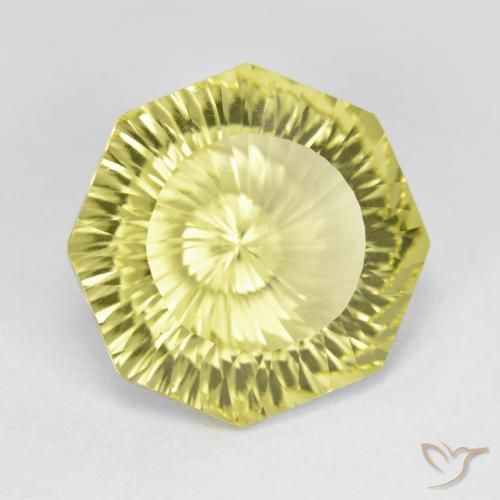 Quarzo Giallo medio naturale da 7.86 ct, Ottagonale / Taglio smeraldo, VVS