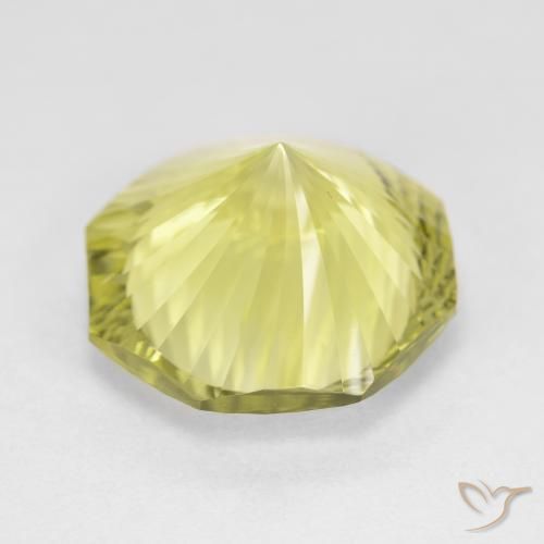 Quarzo Giallo medio-chiaro naturale da 8.38 ct, Ottagonale / Taglio smeraldo, VVS