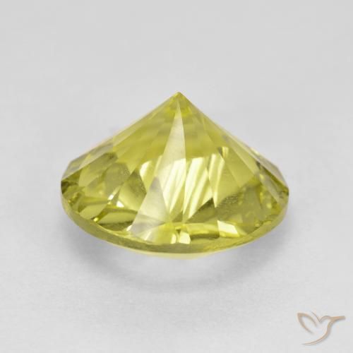 Quarzo Limone giallo naturale da 5.28 ct, Rotondo, VS
