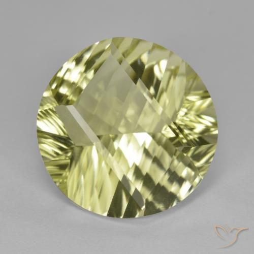 10.26ct Naturale Giallo medio-chiaro Quarzo, Rotondo, VVS