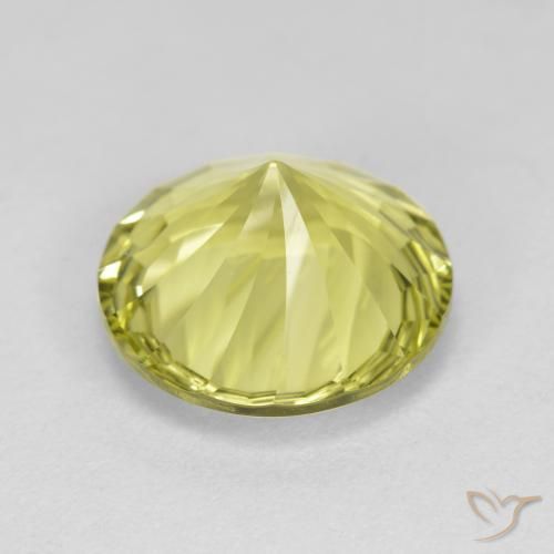 Quarzo Limone giallo naturale da 5.16 ct, Rotondo, VVS