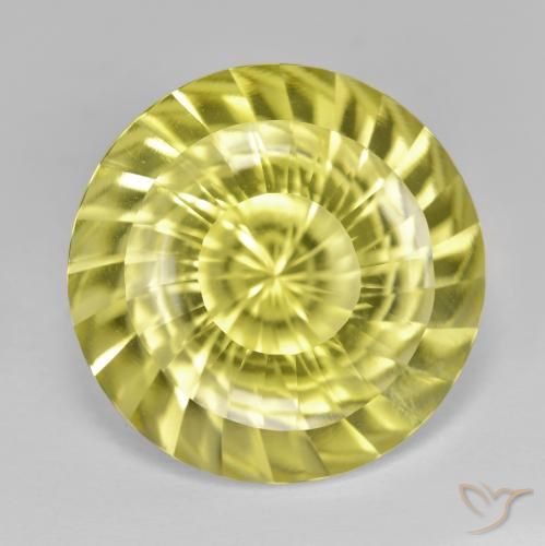 14.85ct Naturale Laguna Gialla Quarzo, Rotondo, VVS