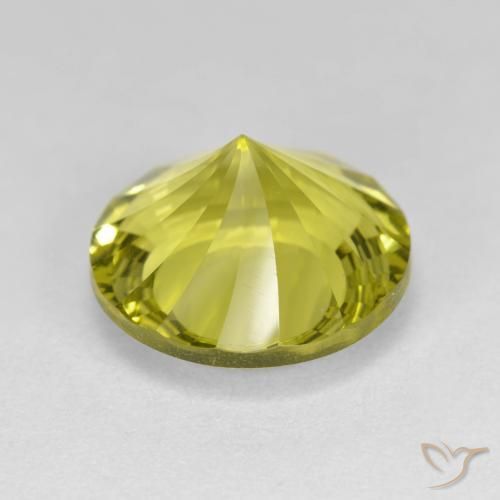 Quarzo Giallo medio naturale da 5.59 ct, Rotondo, VVS