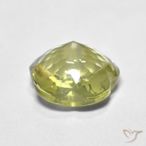 Quarzo Giallo medio naturale da 4.69 ct, Taglio a fiore, Trasparente