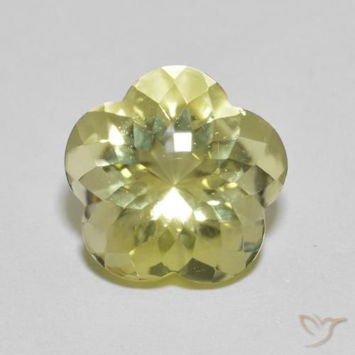 5.10ct Naturale Laguna Gialla Quarzo, Taglio a fiore, Trasparente