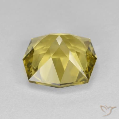 Quarzo Giallo medio naturale da 4.61 ct, Ottagonale / Taglio smeraldo, VVS-VS