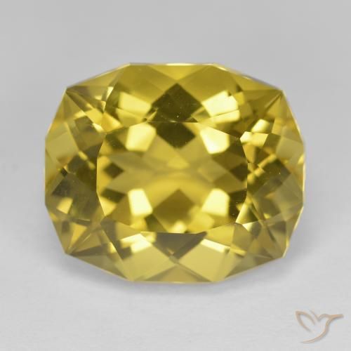 11.75ct Naturale Giallo medio Quarzo, Taglio a fantasia, VVS-VS
