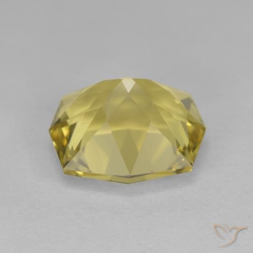 Quarzo Giallo chiaro naturale da 4.71 ct, Ottagonale / Taglio smeraldo, VVS-VS