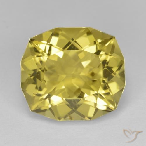 10.44ct Naturale Giallo calabrone chiaro Quarzo, Cuscino, VS