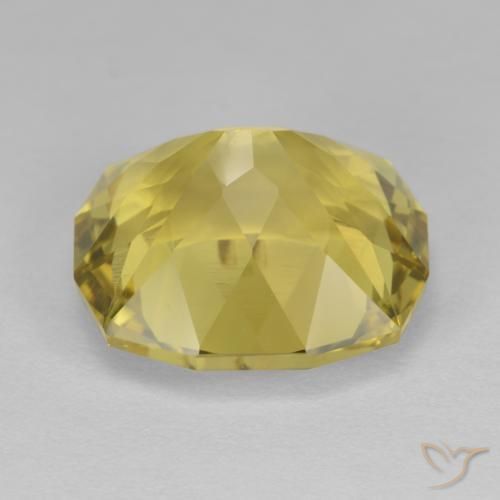 Quarzo Giallo calabrone chiaro naturale da 10.44 ct, Cuscino, VS