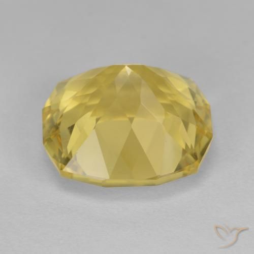 Quarzo Giallo dorato chiaro naturale da 8.35 ct, Cuscino, VS